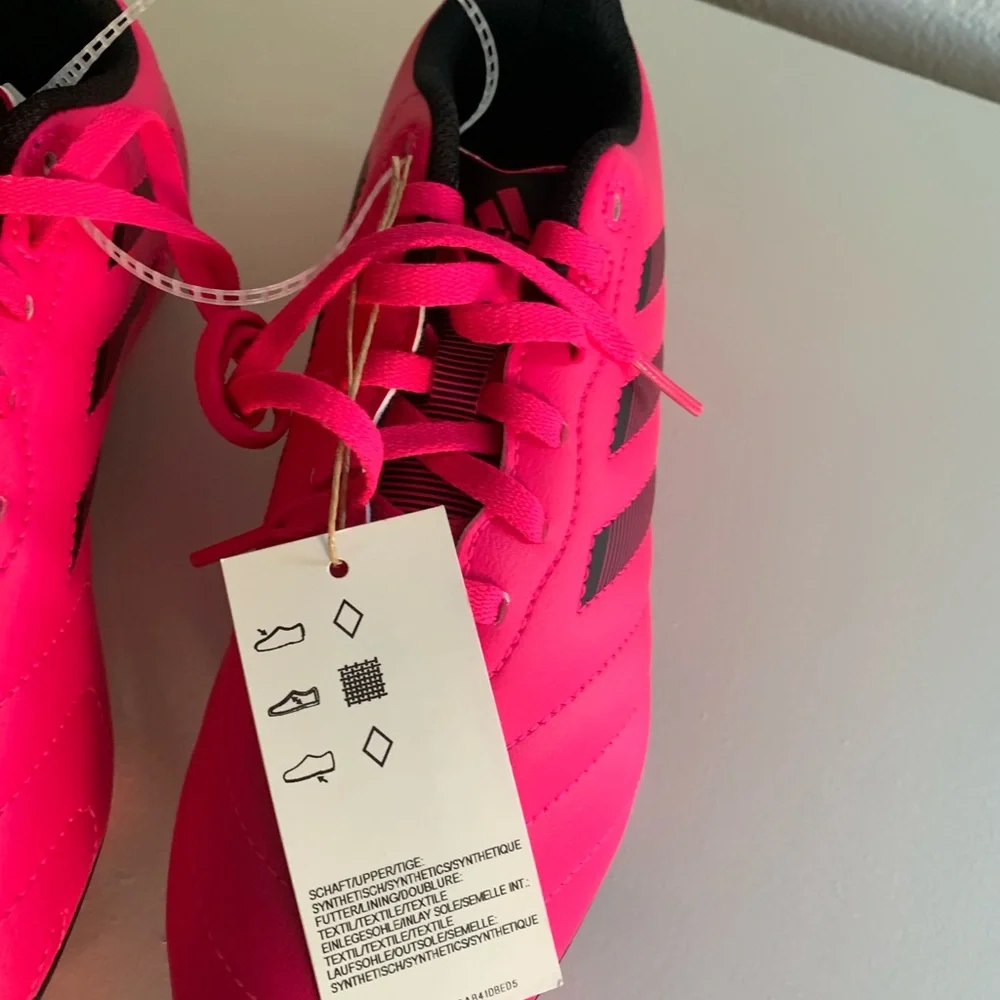 Adidas Kids Shoes in Pink and Black.